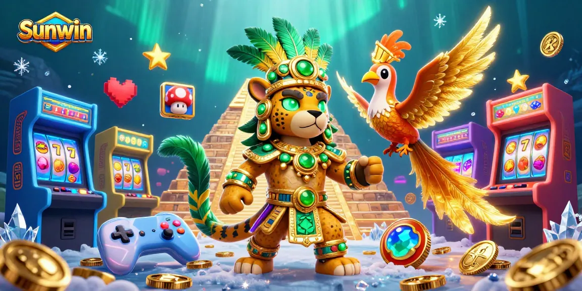 Experience thrilling gaming action with Sunwin at a lively casino scene.