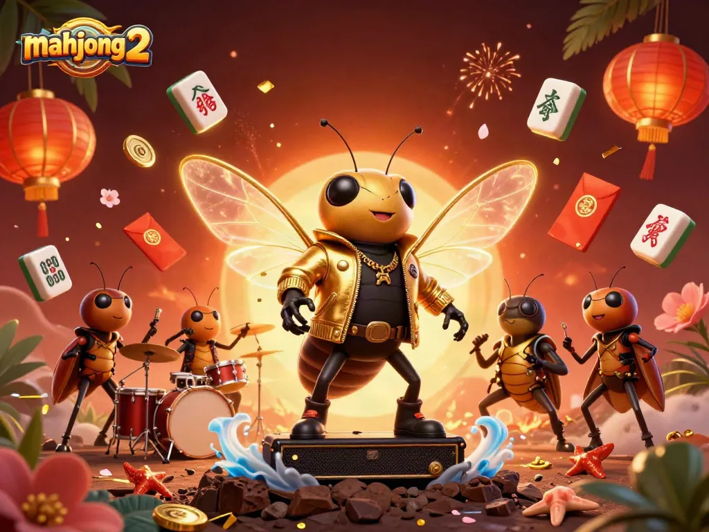 Experience the excitement of mahjong 2 with epic 3D gaming characters and festive mahjong elements.
