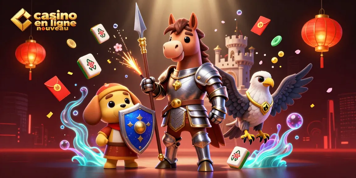Jouez dans le casino en ligne nouveau avec un chevalier médiéval et des éléments de jeu captivants.