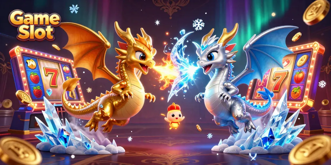 Experience thrilling Game Slot action with dynamic dragons and vibrant slot reels