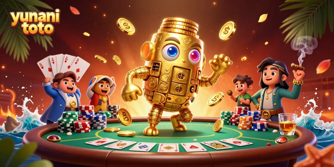 Experience the dynamic world of yunani toto with a vibrant 3D casino scene full of excitement and energy.