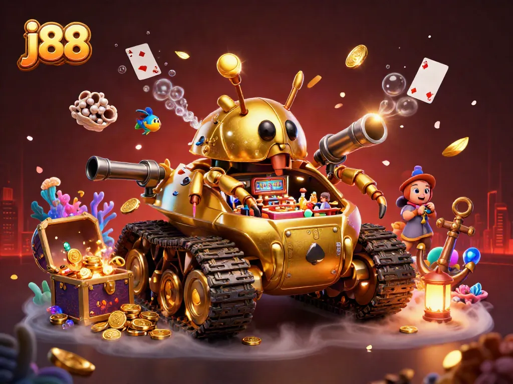 Join the excitement of j88 with a massive golden beetle tank casino bursting with winning potential.