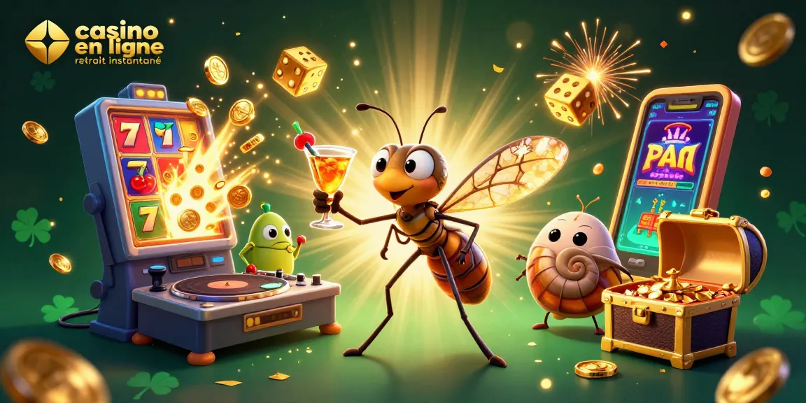 Jouez comme jamais dans un casino en ligne avec retrait instantané, avec un moustique mascotte et un DJ trilobite.