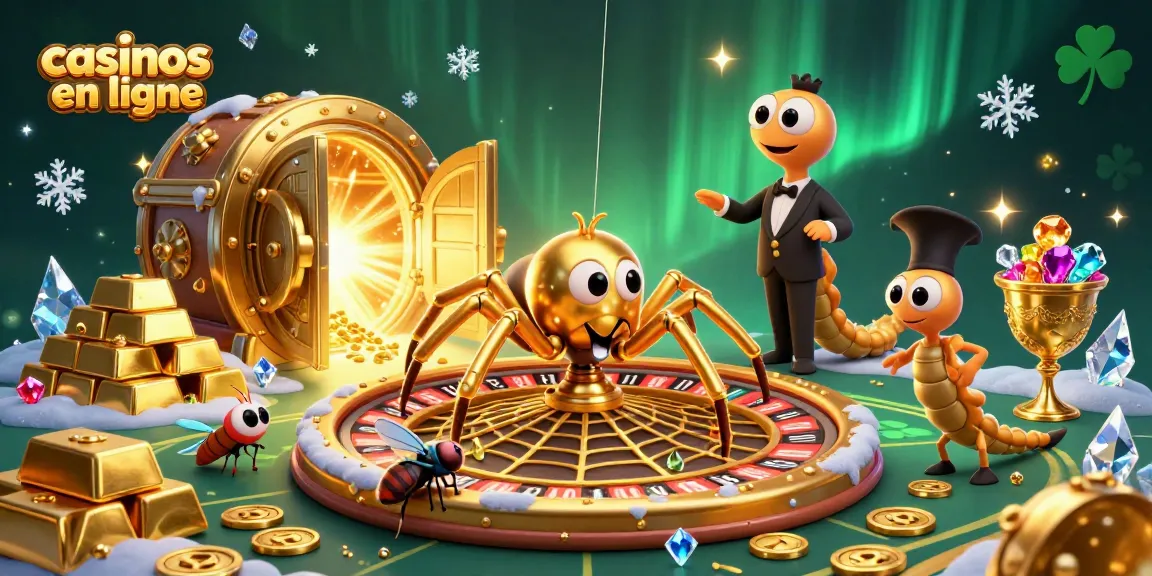 Le jeu dans les casinos en ligne prend vie avec des personnages uniques comme une araignée dorée à la roulette.