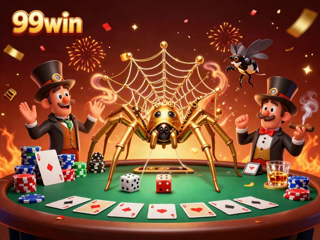 Experience thrilling games and payouts at 99win with vibrant casino elements and steampunk characters.