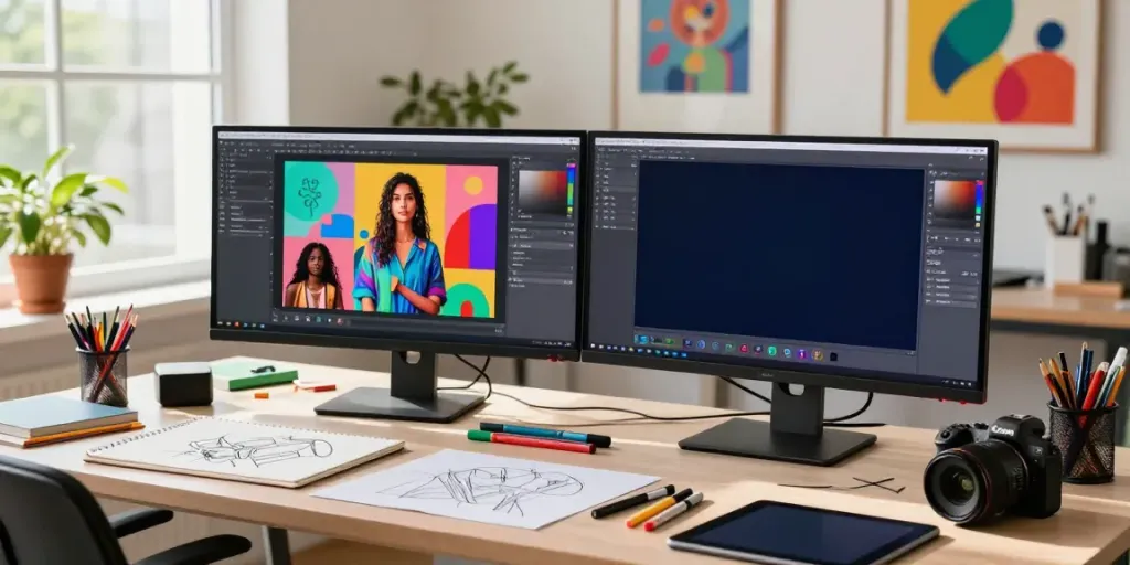 AI-powered photography workspace at typeshutter.com, featuring creative tools and technology.