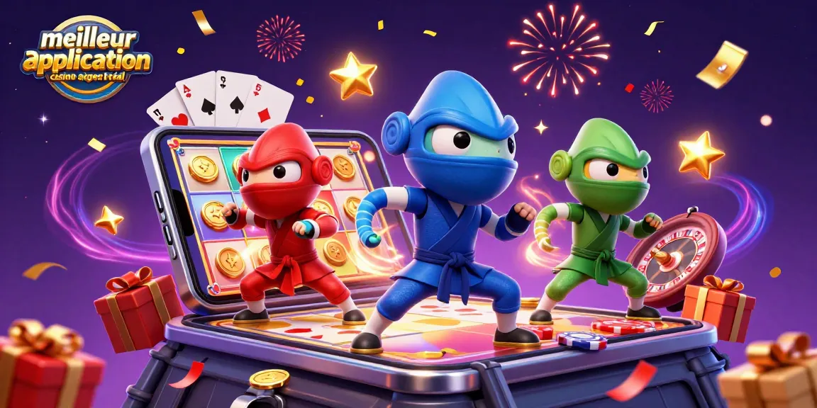 Découvrez la meilleure application casino argent réel avec des ninjas caméléons et des éléments de jeux de casino captivants.