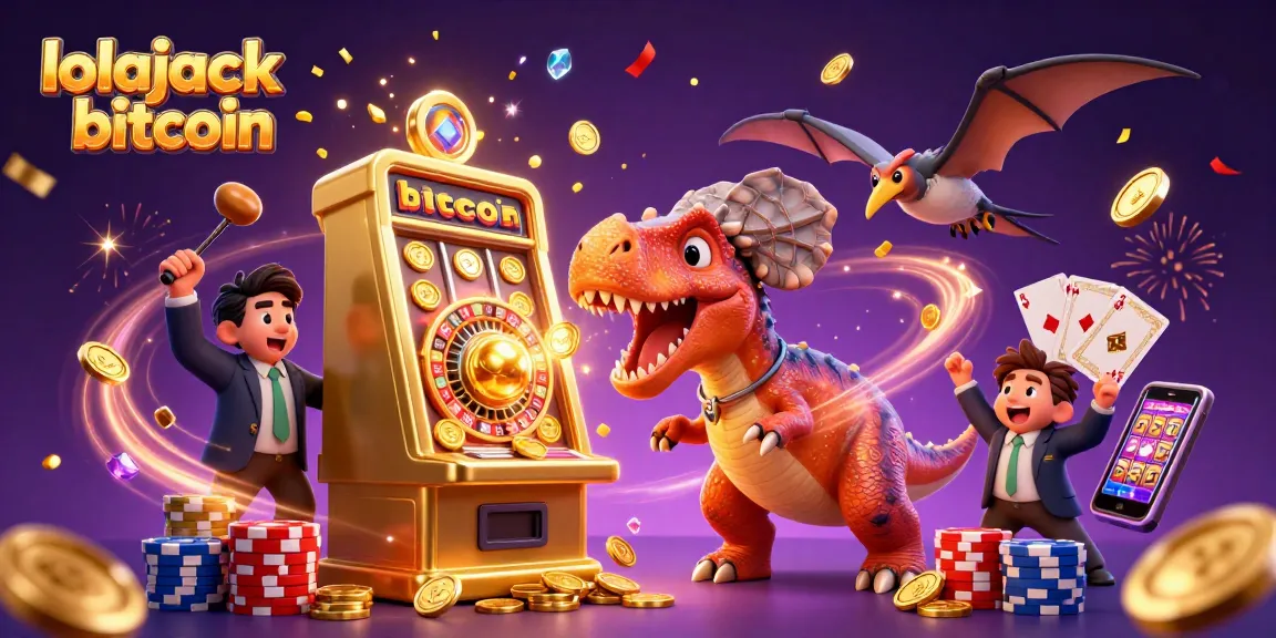 Engage with lolajack bitcoin in a thrilling 3D casino scene featuring vibrant characters!