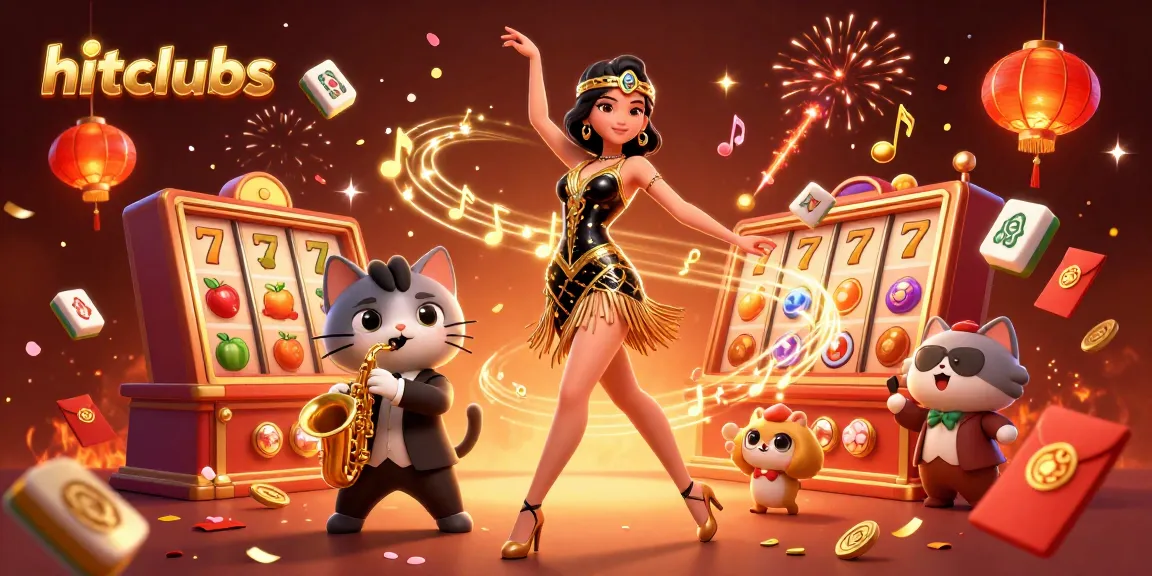 Players enjoy hitclubs with a dynamic celebration of slots, vibrant characters, and festive elements.