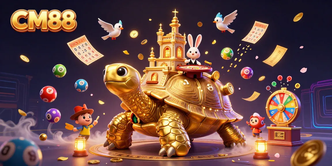 Experience exciting CM88 gameplay with a vibrant 3D casino scene featuring dynamic elements.