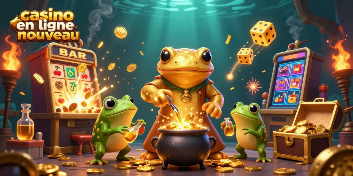 Profitez du nouveau casino en ligne nouveau avec un alchimiste transformant des métaux en pièces d'or.
