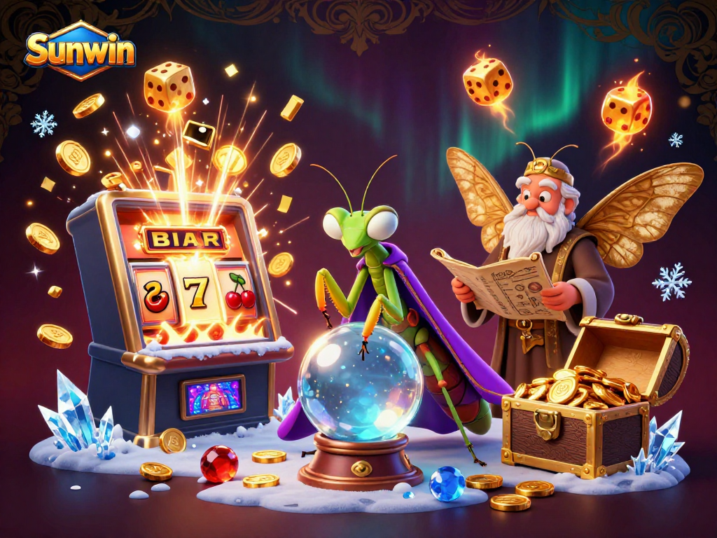Win big at Sunwin with a captivating fortune teller and exciting casino elements.