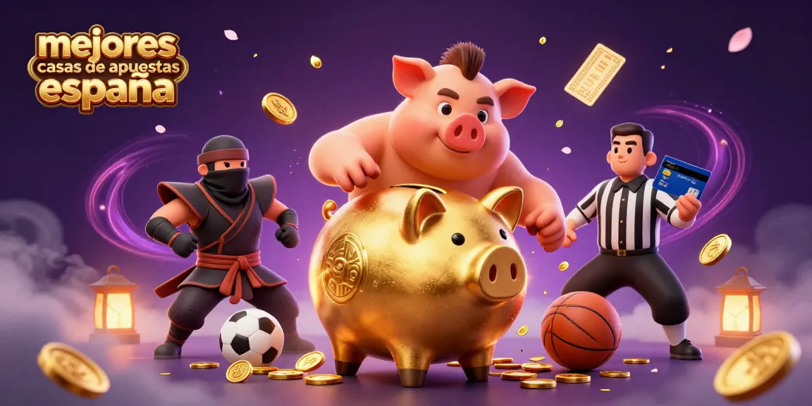 Mejores casas de apuestas España destaca un combate dinámico entre un luchador y un ninja en un mundo de apuestas.