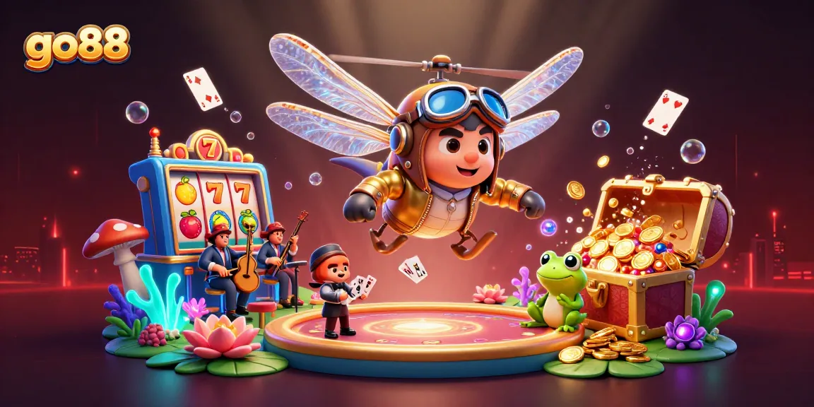 Join the excitement at go88 with vibrant slots and gaming elements capturing thrilling casino action.