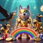 Experience the thrill of instant payout online casino Australia with this vibrant 3D illustration.