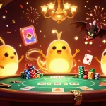 Menangkan slot gacor dengan cahaya keajaiban berwarna emas yang cemerlang di kasino.