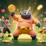 Experience thrilling gameplay at sunwin as the sumo beetle champion powers up the casino scene.