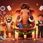 Engage in thrilling gameplay at 7mcn with vibrant characters and casino-themed elements.