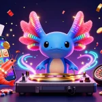 Retirez vos gains facilement avec casino en ligne retrait instantané, illustration colorée et festive.