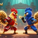 Experience thrilling action with sunwin3 nl as 3D roosters battle in a vibrant casino arena.