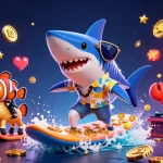 iwin encourages players to win with a vibrant 3D casino gaming scene featuring colorful characters and gaming elements.