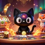 Engage in thrilling bets with BTY6137 as a cosmic cat and nebula fox dominate the casino atmosphere.