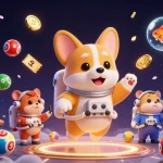 Experience thrilling gaming with fly88, where an astronaut corgi navigates a dynamic space casino.