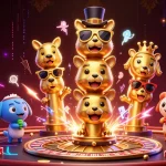ルーレット おすすめに基づくカジノの魅力的なイラスト、チップやカードが飛び交うシーン