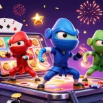 Découvrez la meilleure application casino argent réel avec des ninjas caméléons et des éléments de jeux de casino captivants.
