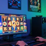 Permainan jnetoto slot online dengan tampilan grafis menarik dan aksesori gaming.